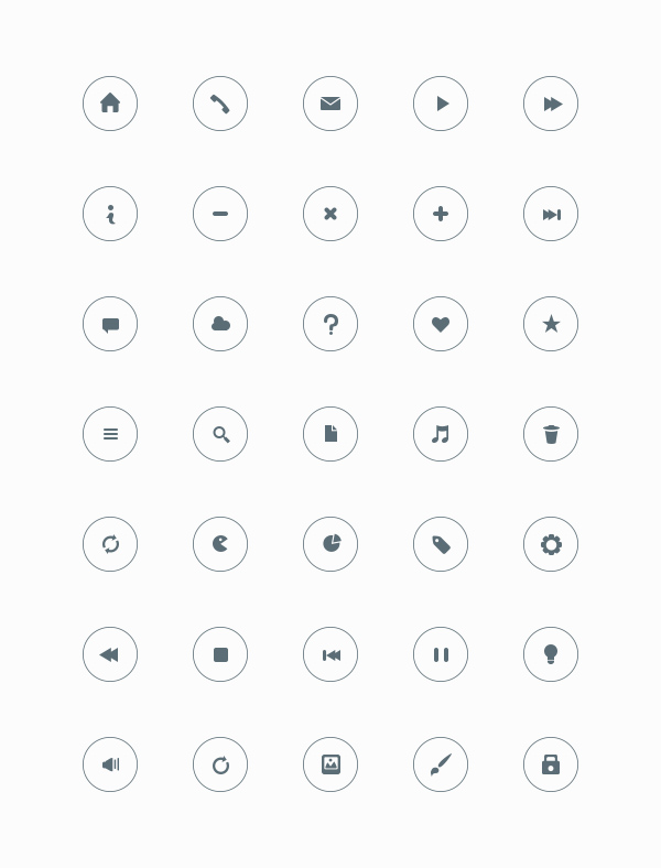 Round Mini Icons | AlienValley